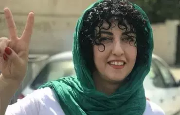 Narges Mohammadi on leave from prison. [Social media]