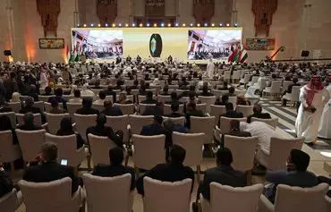 شورای همکاری خلیج فارس که شش عضو دارد، روز ۱۰ فروردین ۱۴۰۱ در ریاض پایتخت عربستان سعودی میزبان گفت‌وگوهایی دربارهٔ جنگ یمن بود. [فایز نورالدین/ خبرگزاری فرانسه]