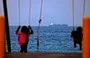 
A tanker off the coast of the United Arab Emirates in 2021. [Karim Sahib/AFP]        