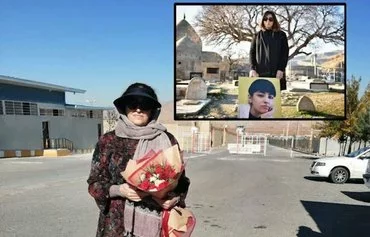 Iranian activist Nasrin Shakarami faces a two-year ban on social media use and travel restrictions after her release from Khorramabad Prison in 2024. [Turquoise Women of Iran]